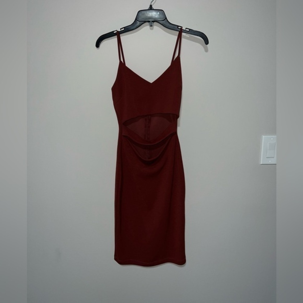Windsor Burnt Orange windsor midi dress with cut out Small